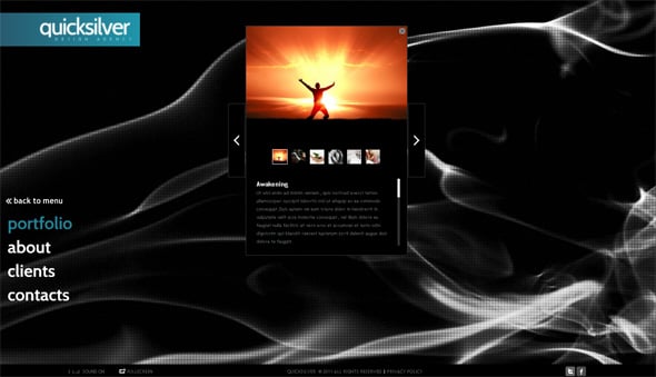 Multilevel Photo Gallery in a Flash CMS Template