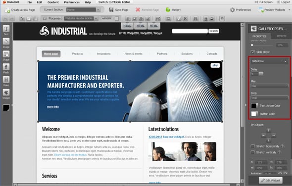 Industrial Flash template