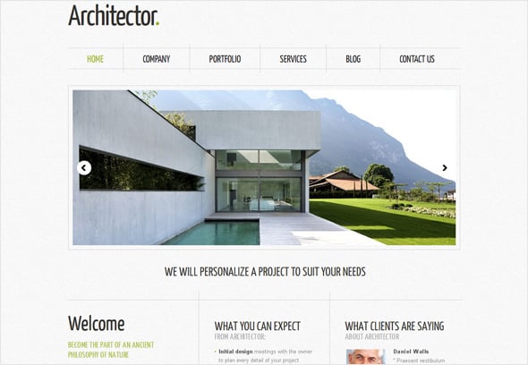 Best Website Template for Small Business in Architecture Industry