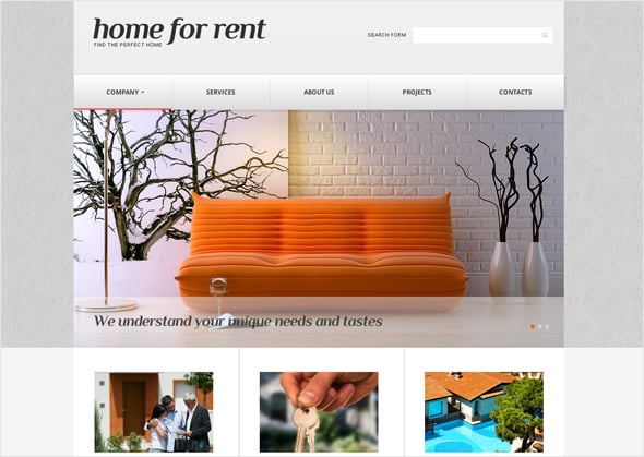 Content Structuring Real Estate Website Design