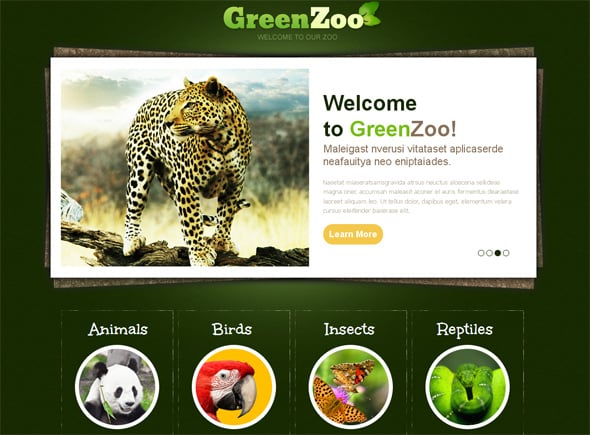 Zoo Website Template