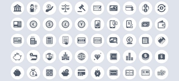 Free Business & Finance Vector Icon Set (EPS)