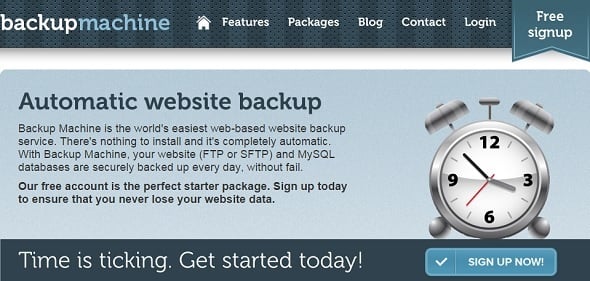 Website Backup Tips - Backup Machine
