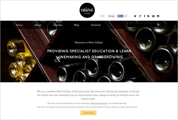 Creating a Startup Website - Wine Business Template
