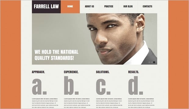 Legal Website Design - Modern Web Template for Lawyer