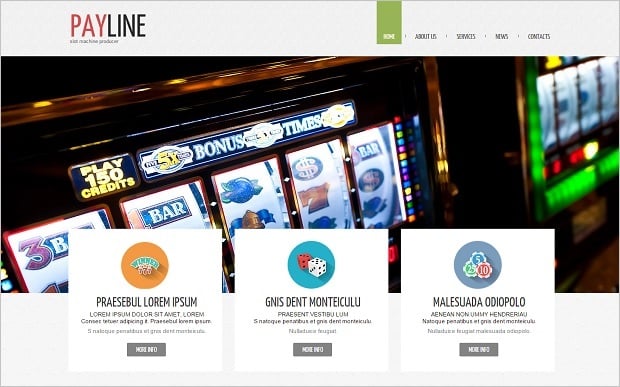 Flat Design vs Material Design - Online Casino template