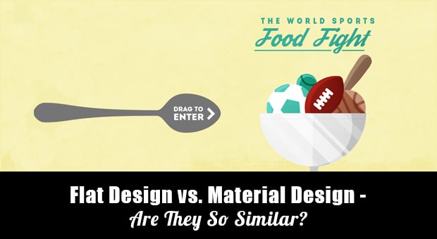 Flat Design vs Material Design - main