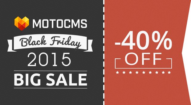 MotoCMS Black Friday 2015 - main