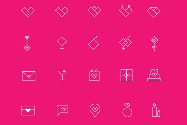 Design-Elemente zum Valentinstag 2016 - icons-4