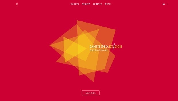 Kräftige Farben als Webdesign-Trend 2016 - sanfilippo
