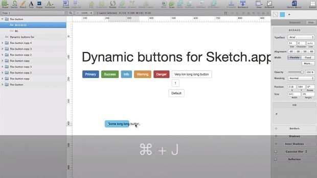 Free Sketch App Plugins - dynamic button