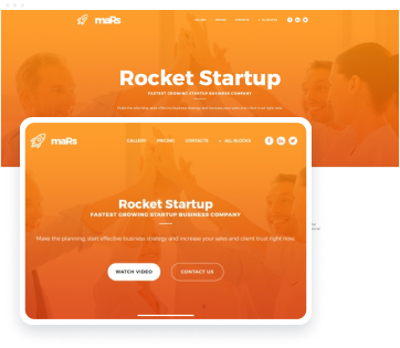 Rocket Startup template