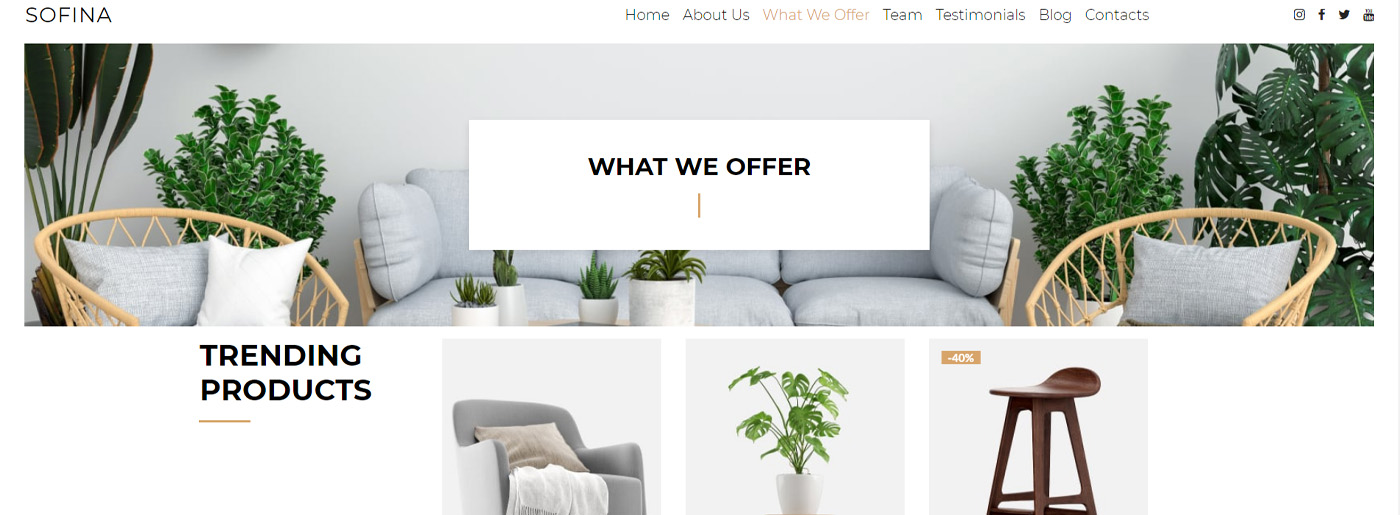 Template for Interior Design Website Users Are Searching For