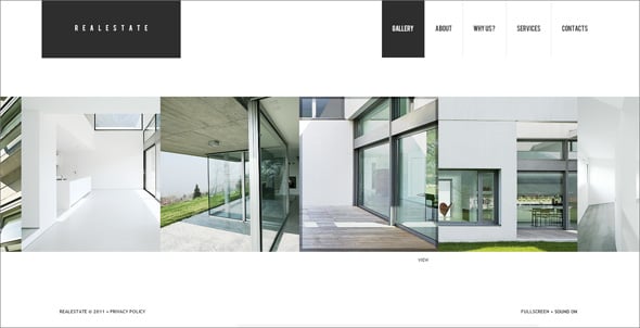 Real Estate Flash CMS template with an Interactive Photo Gallery