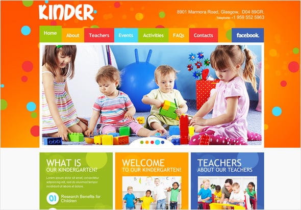 Kindergarten Website Design