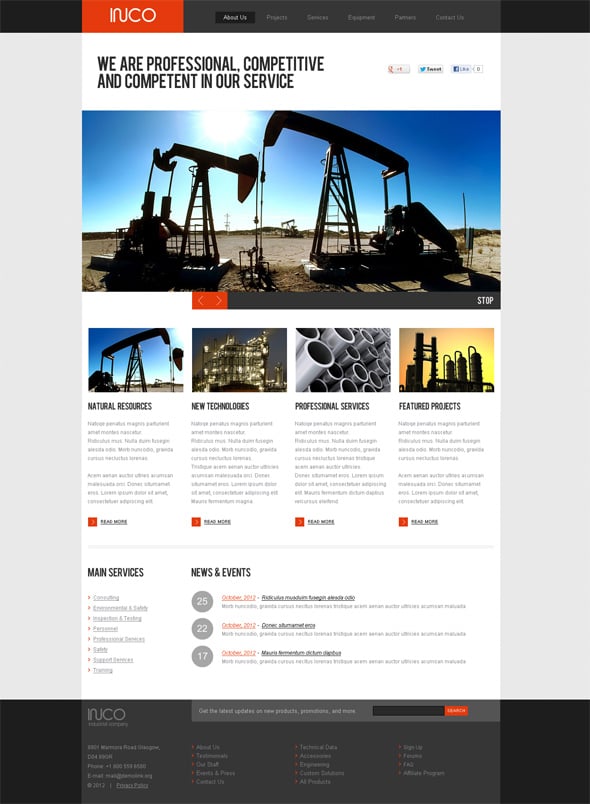 Industrial Flash template