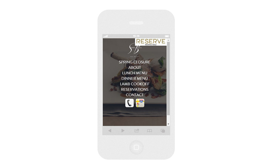 Сайт ресторана с мобильной версией