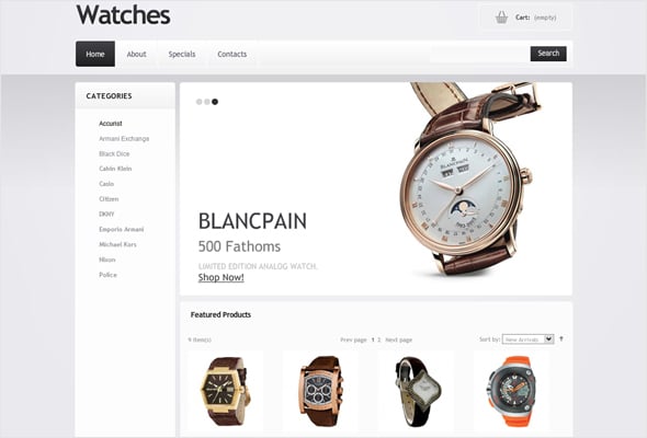 Clean Style E-commerce Website Design 