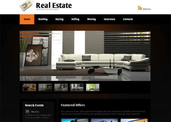 Real Estate Agent Website Design