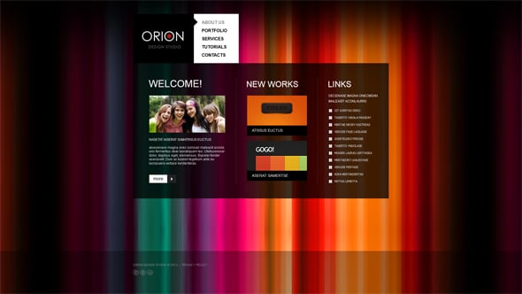 Creative Web Template for Designers