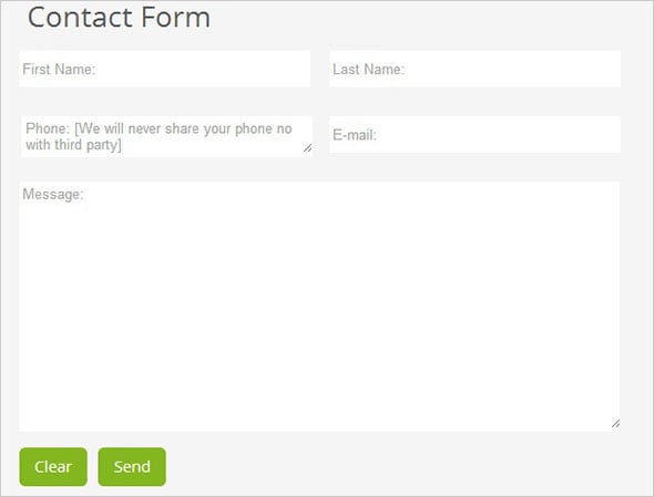 Moto CMS Contact Form