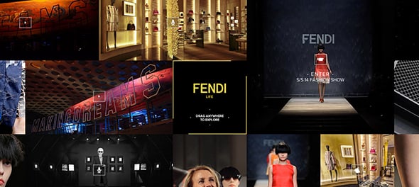 Fendi Official Site with Infinite Scroll