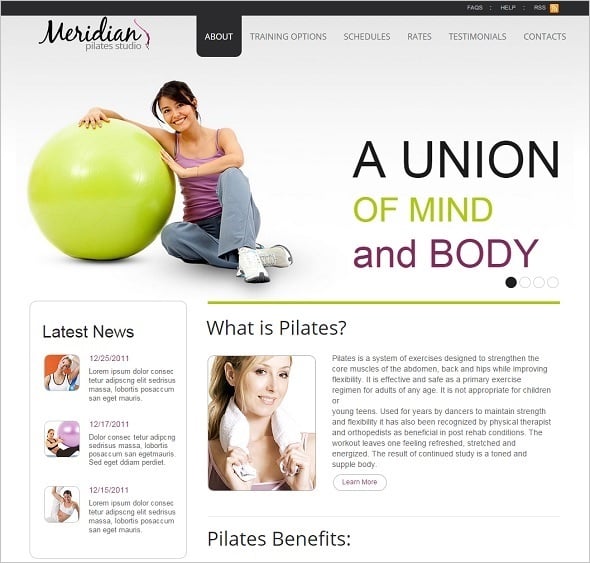 Create a Fitness Website - Fitness Club Web Template in Clean Style