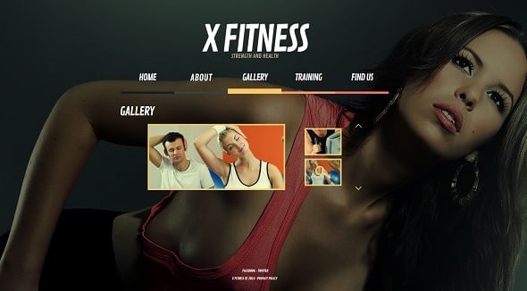 Create a Fitness Website - Website Template with Background Photo for Fitness Club