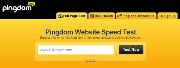 Increase Website Speed - Pingdom