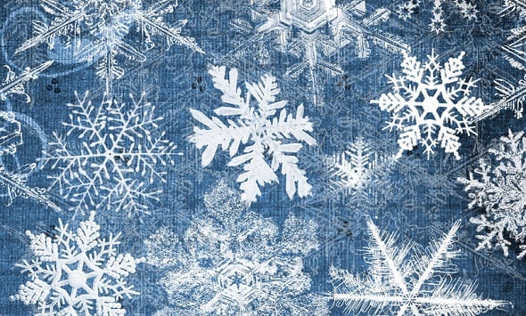 Web Design Freebies - Snowflakes Brush