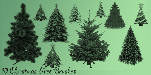 Christmas Tree Brush Set