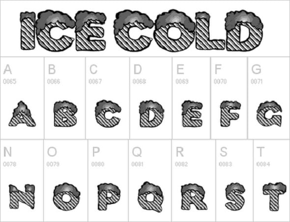 Web Design Freebies - Icecold Font
