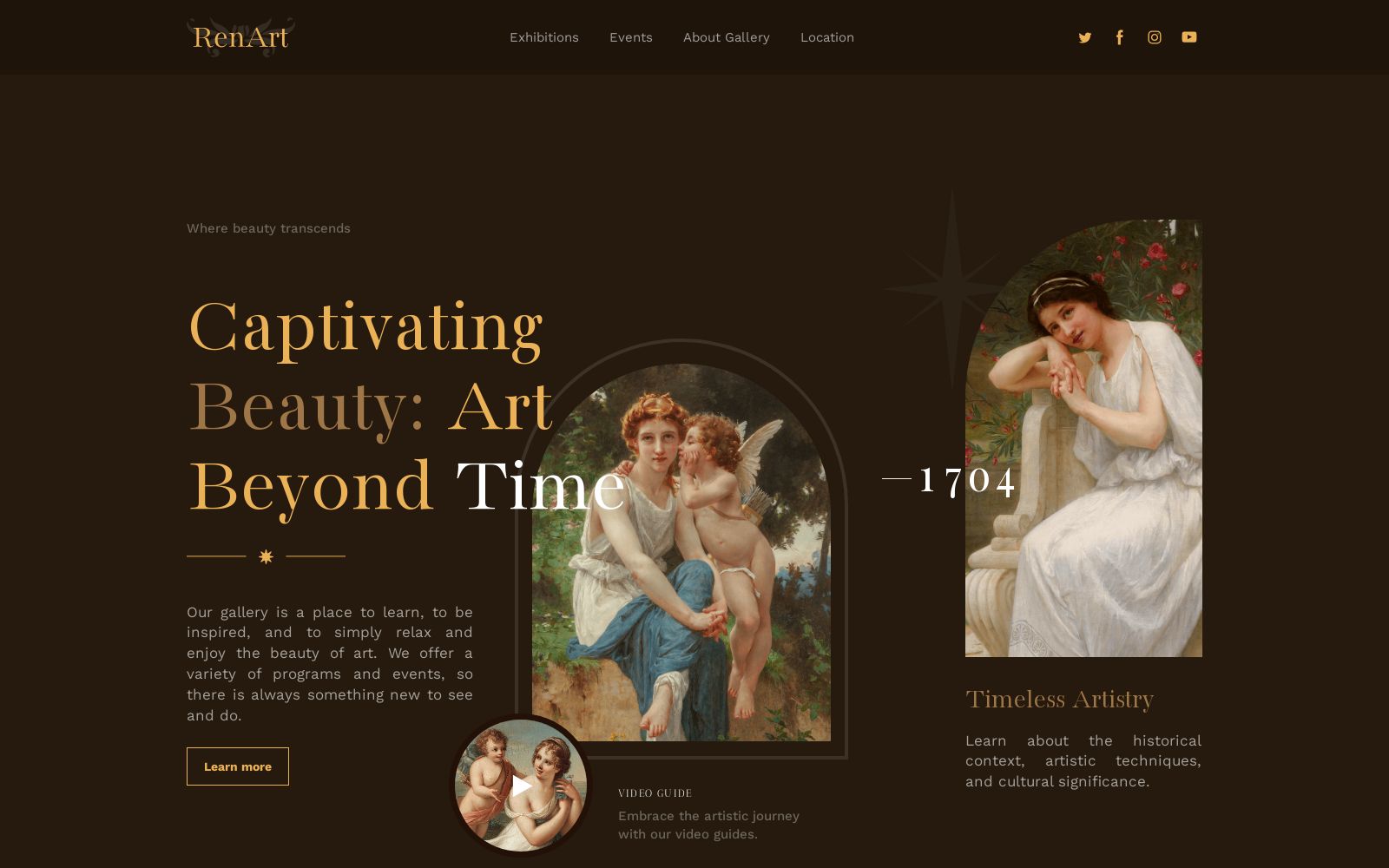 Art Gallery website