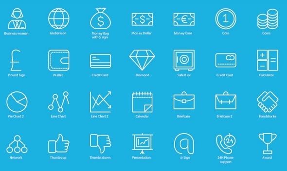 Free Download: 60 Business Icons by Icons Mind