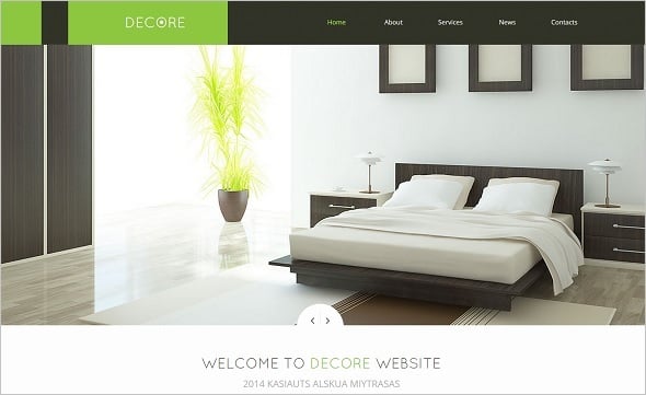 Best Website Templates 2014 - Home Decor Studio Web Template