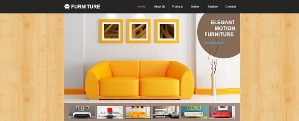 Website Template for Furniture Store