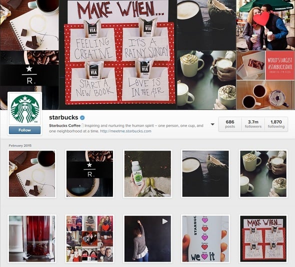 $0 Marketing Budget - Starbucks' Instagram Account