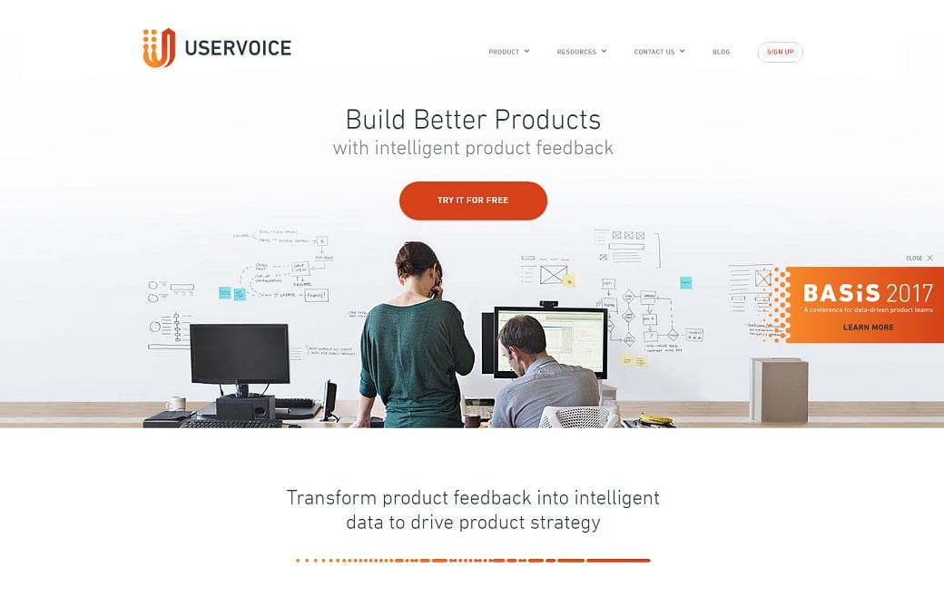 UX design tools - uservoice