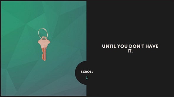 Line 25 - Web Design Trend Showcase: Centrally Divided Layouts