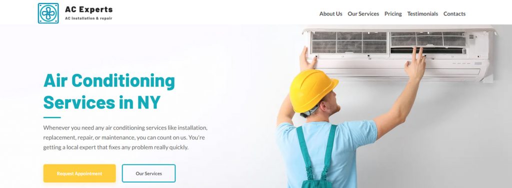 Air Conditioning Website Design