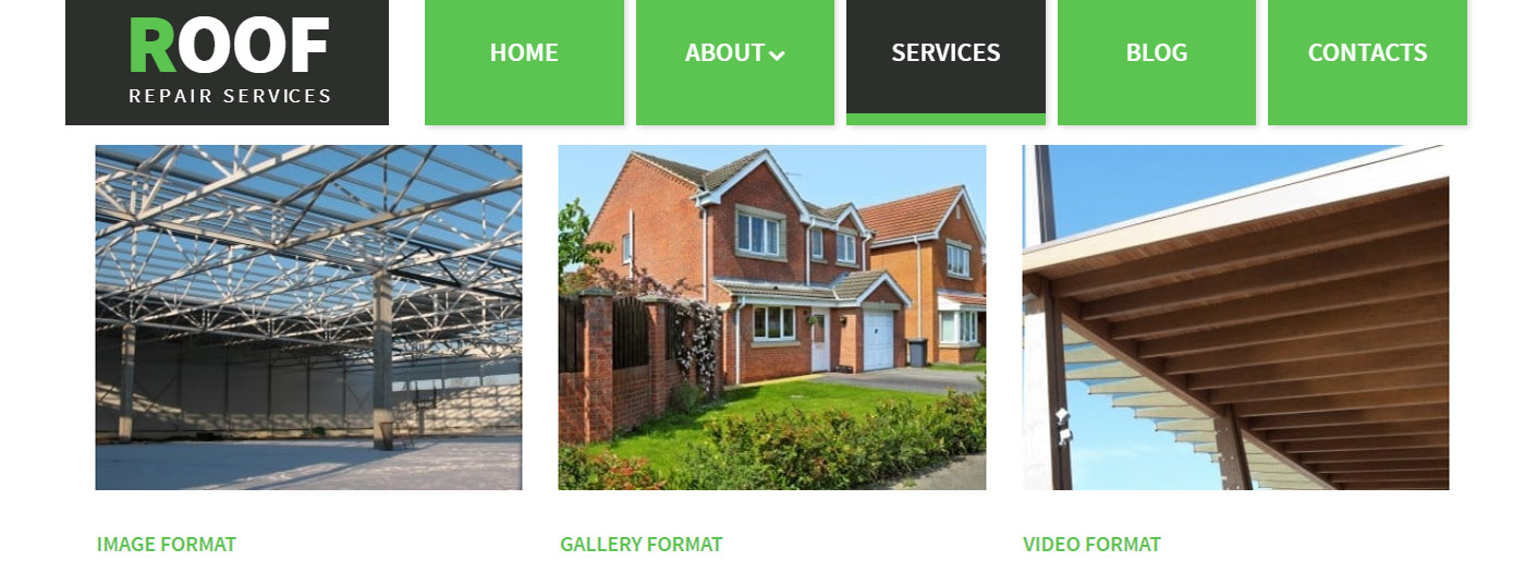 Maintenance Service Company - Roofing Website Design
