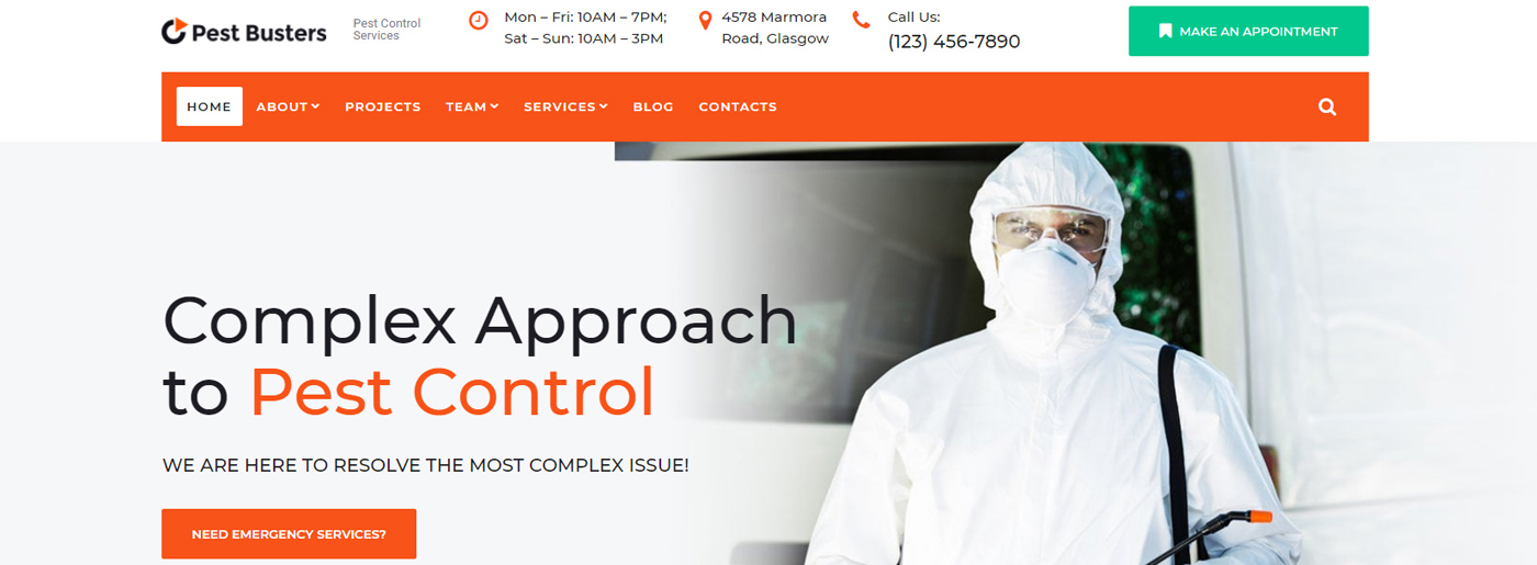 Website Design for Pest Control