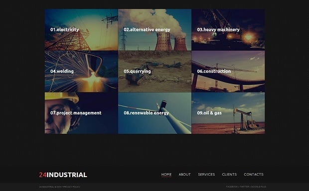 MotoCMS Independence day promo - Industrial Web Template