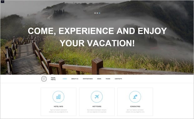 MotoCMS Independence day promo - Travel Template