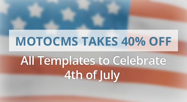 MotoCMS Independence Day Promo