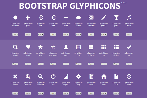 Cheat Sheets for Web Designers - glyphicons bootstrap