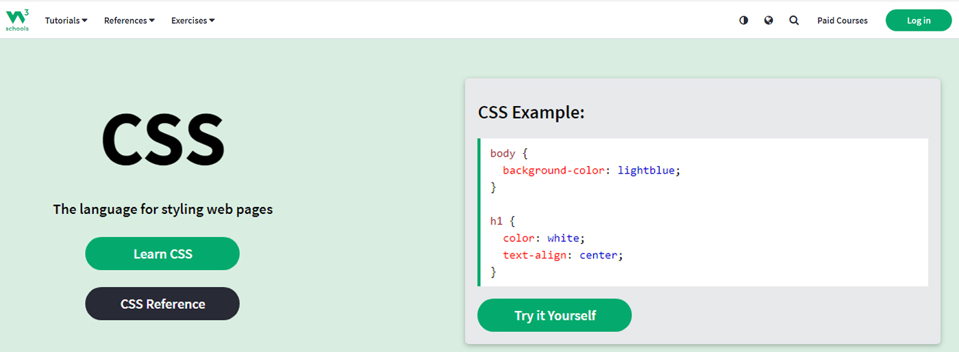 W3Schools Free Exercises