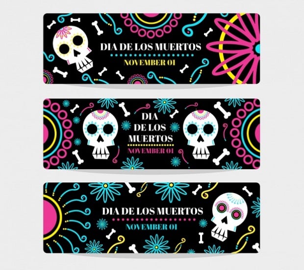 halloween-decorations-day-of-dead-banners