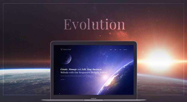 Evolution MotoCMS Homepage-Vorlage für euer Business