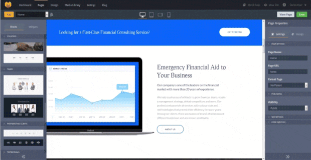 financial-website-design-block-editor